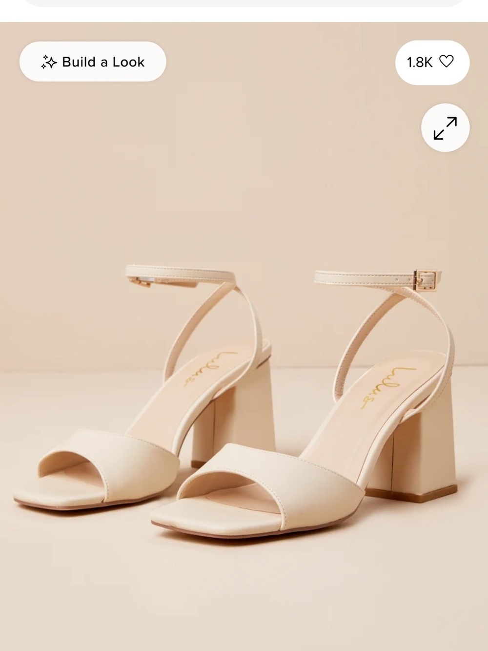 Lulu's Faunna Block Heel Ankle-Strap Sandals